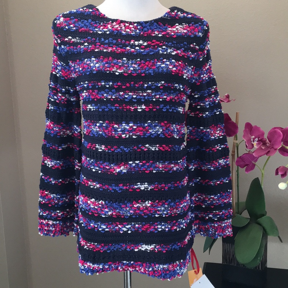 NWT Cable Chunky Knit Sweater Colorful